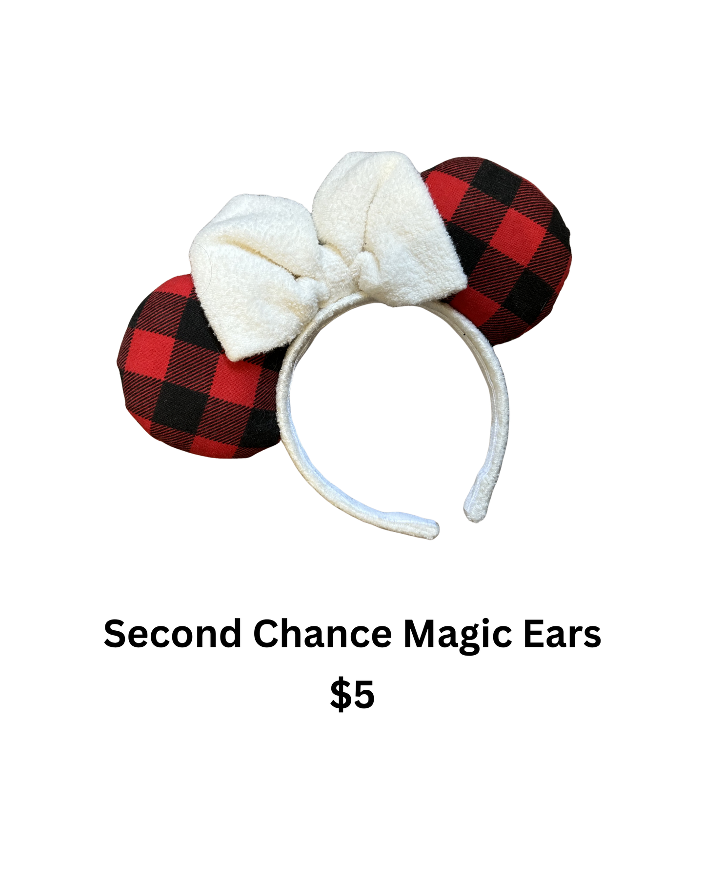Second Chance Magic Buffalo Plaid Ears