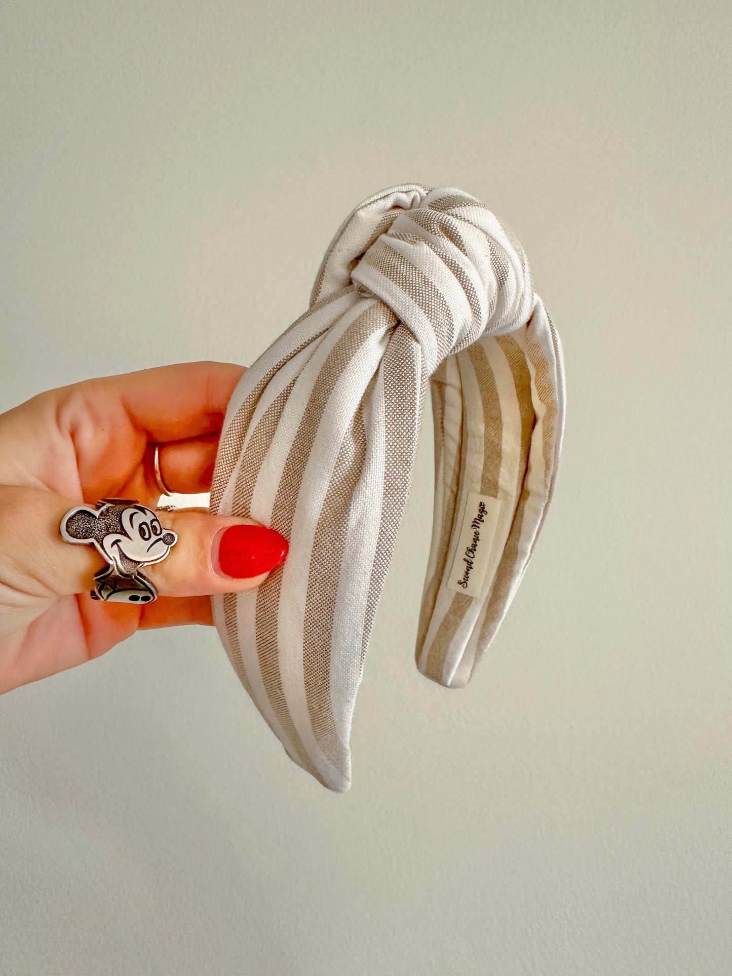Cotton Stripe Knot Headband
