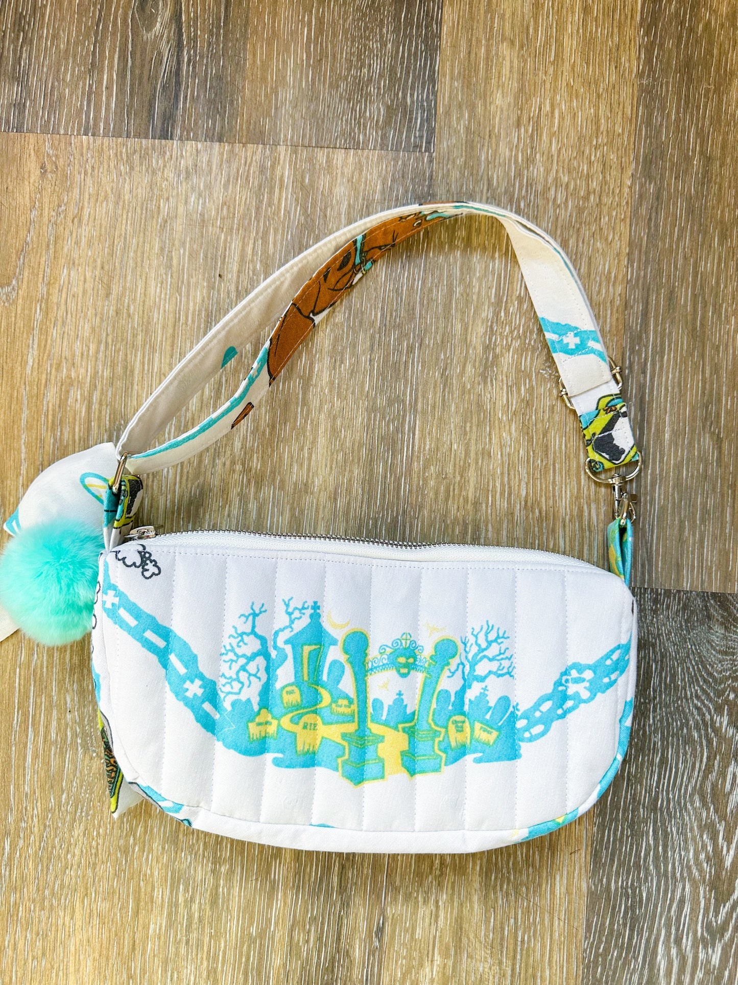 Mystery Dog Crescent Bag