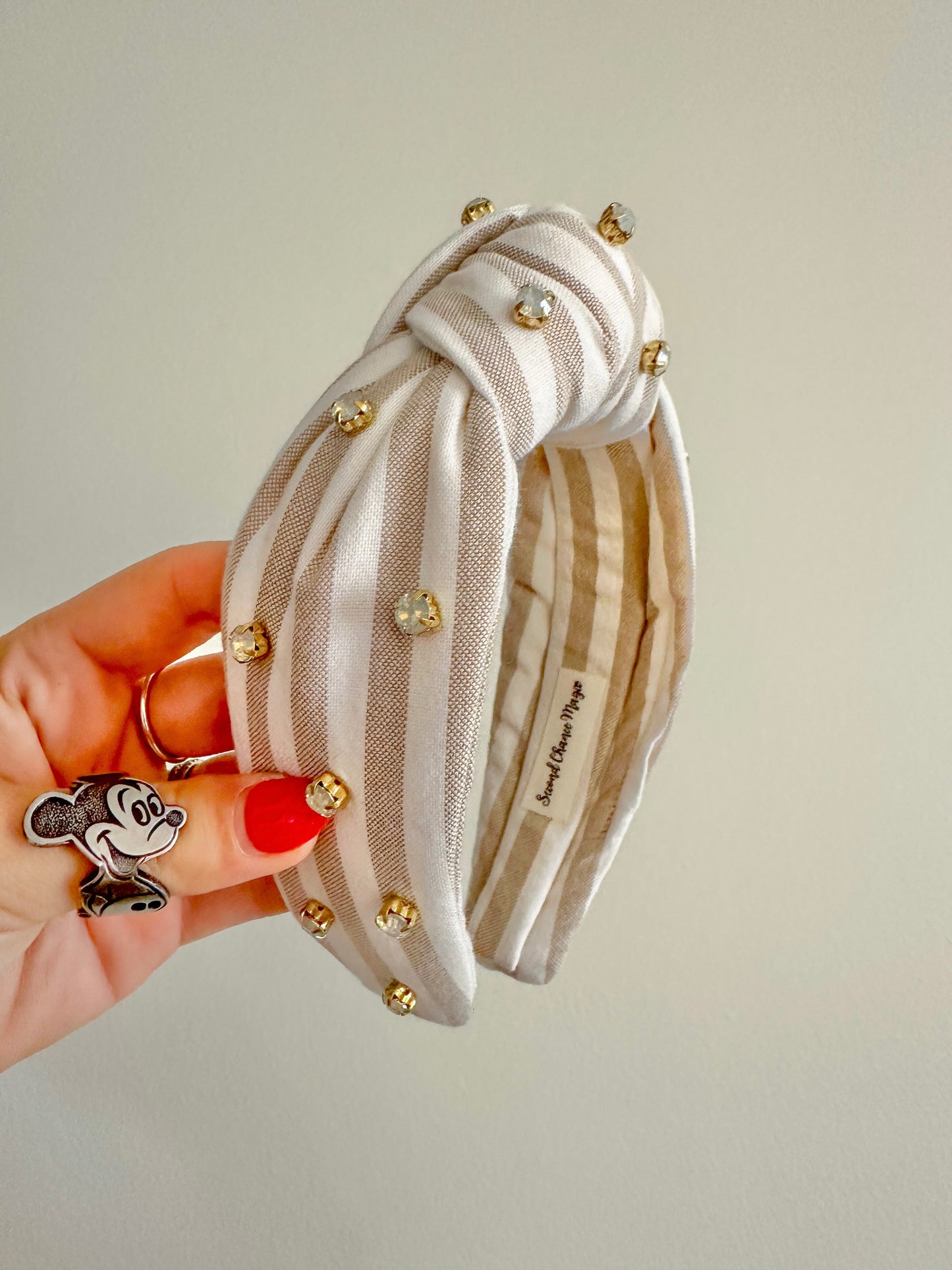 Cotton Stripe Knot Headband