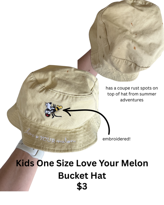 Love Your Melon Goofy Embroidered Bucket Hat Kids OS